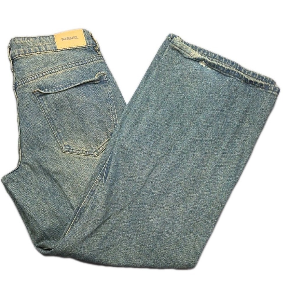 RSQ Womens Size 27 High Rise Baggy Jeans Blue Medium Wash